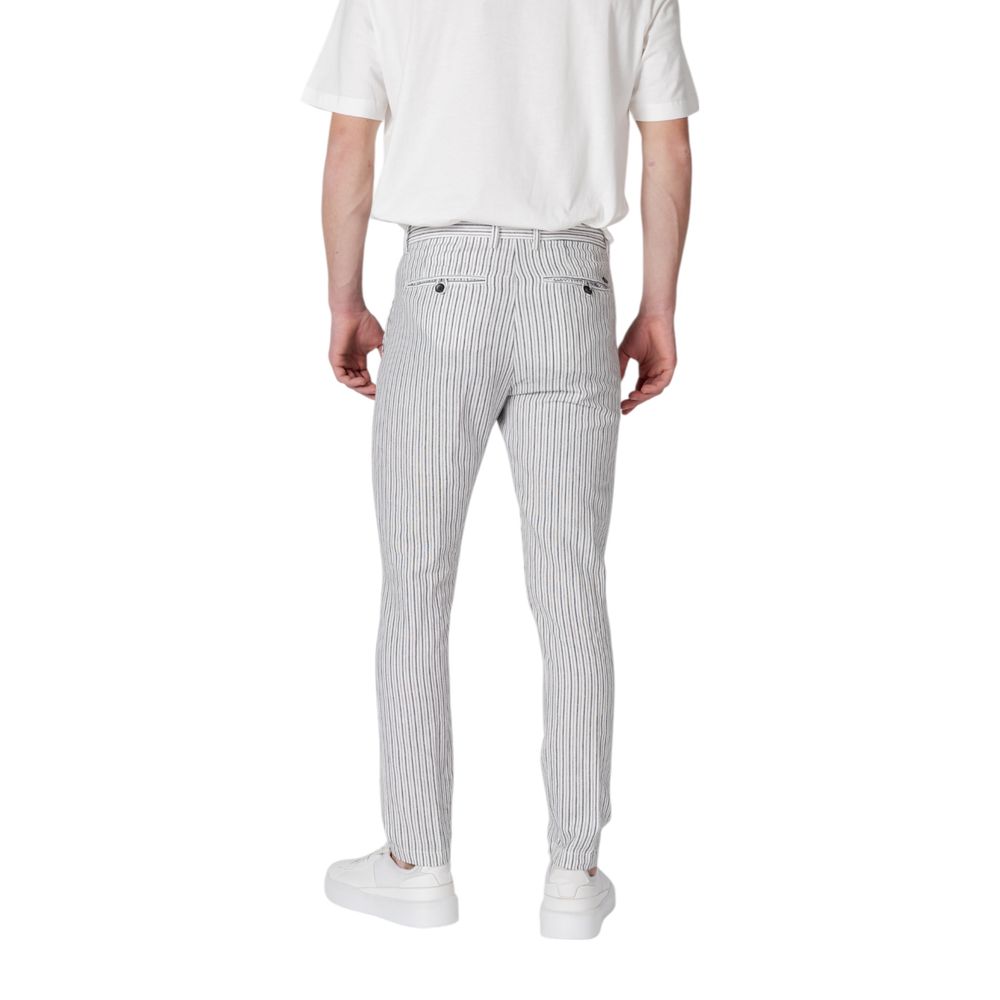 Gianni Lupo Black Linen Casual Pants | Regal Royce