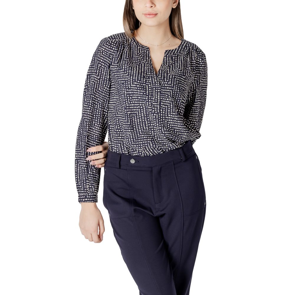 Street One Blue Viscose Blouse | Regal Royce