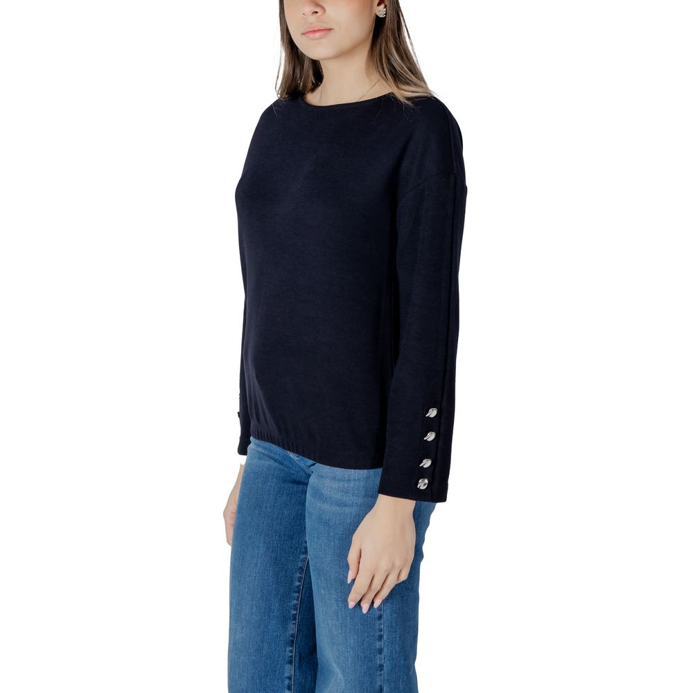 Street One Blue Polyester Sweatshirt | Regal Royce