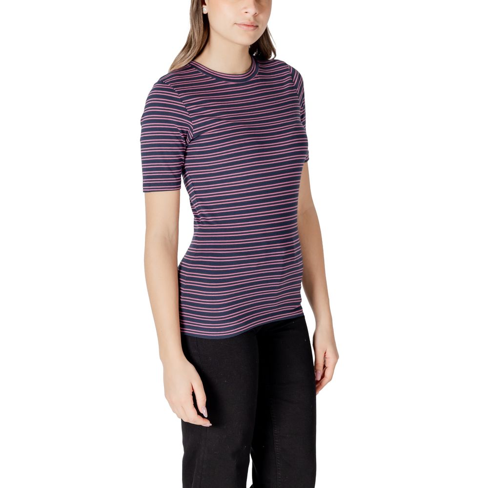 ICHI Bicolor Cotton T-Shirt | Regal Royce