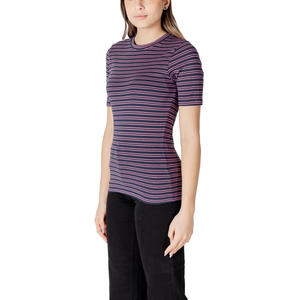 ICHI Bicolor Cotton T-Shirt | Regal Royce
