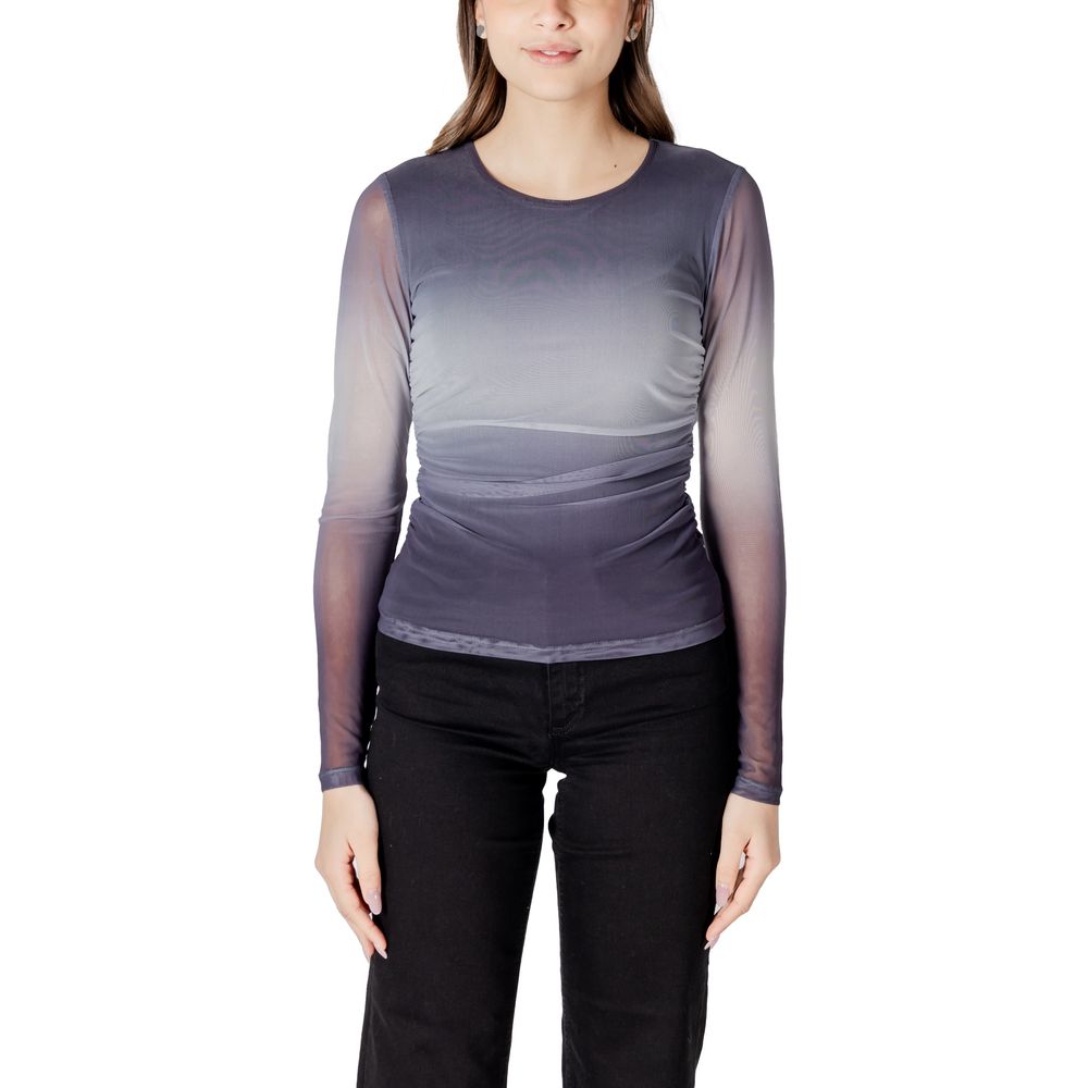 ICHI Gray Polyester Long Sleeve T-Shirt | Regal Royce