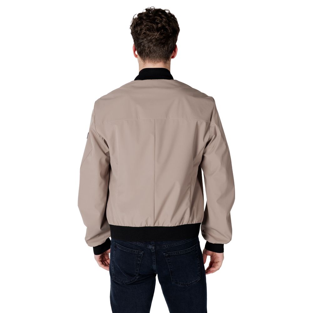 Peuterey Brown Polyester Bomber | Regal Royce