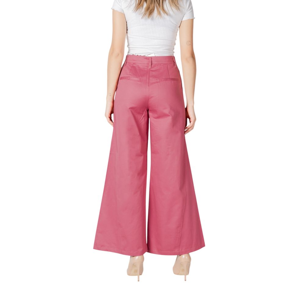ICHI Pink Cotton Pant | Regal Royce