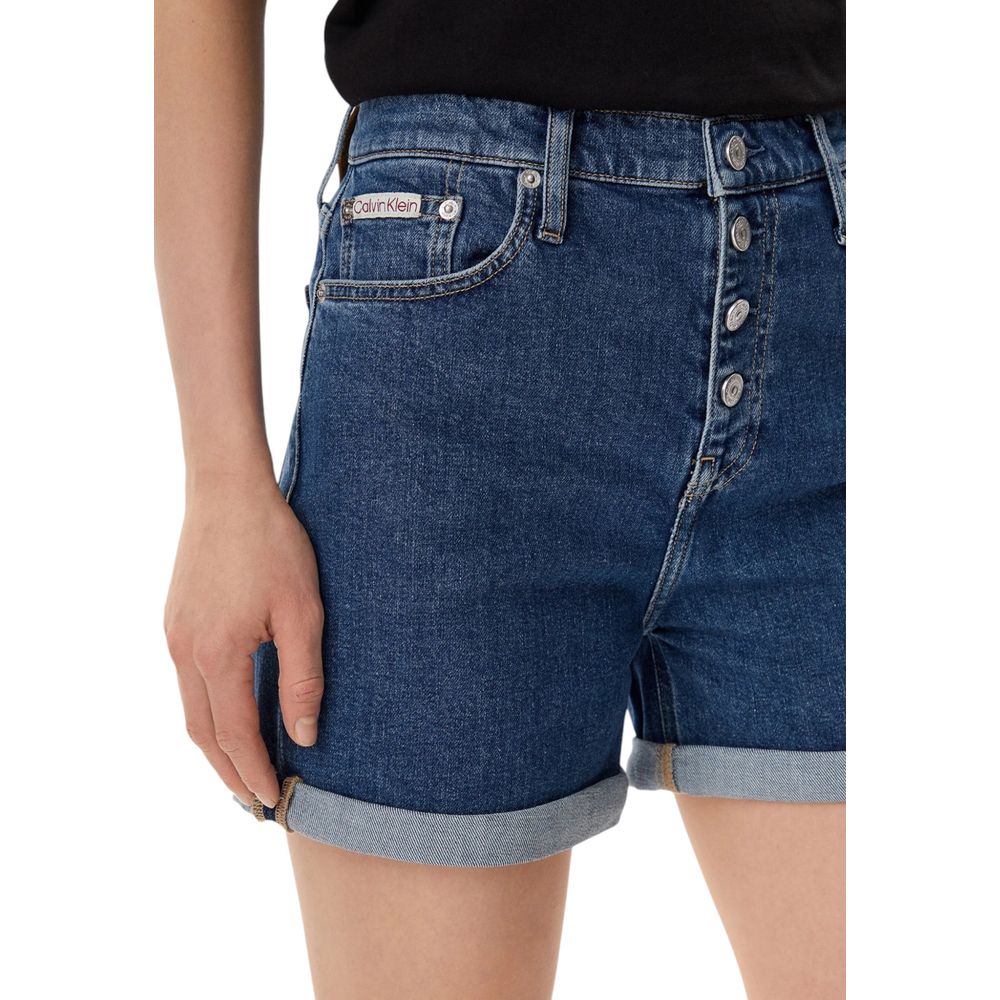 Calvin Klein Jeans Blue Cotton Shorts | Regal Royce