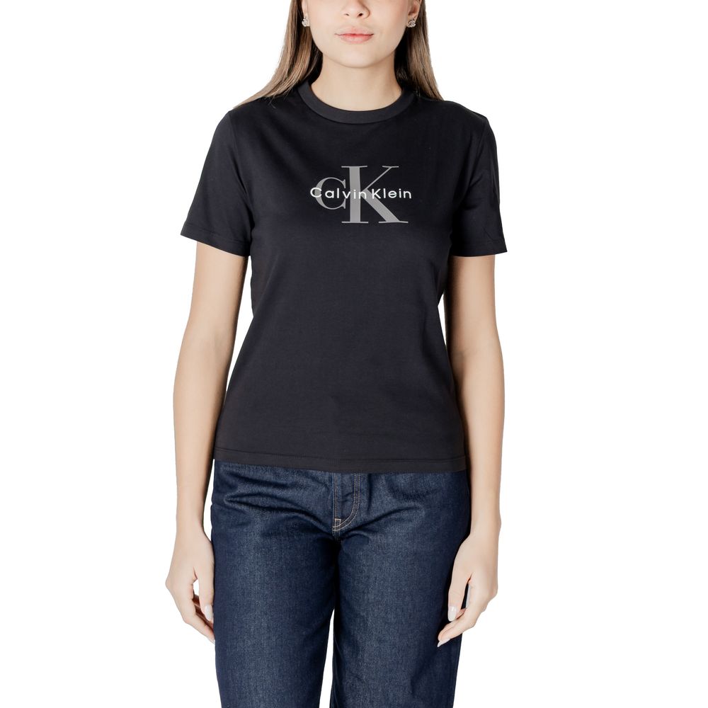 Calvin Klein Jeans Black Cotton T-Shirt | Regal Royce