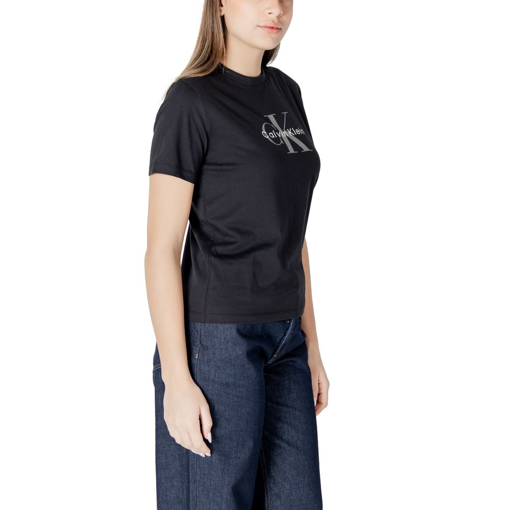 Calvin Klein Jeans Black Cotton T-Shirt | Regal Royce