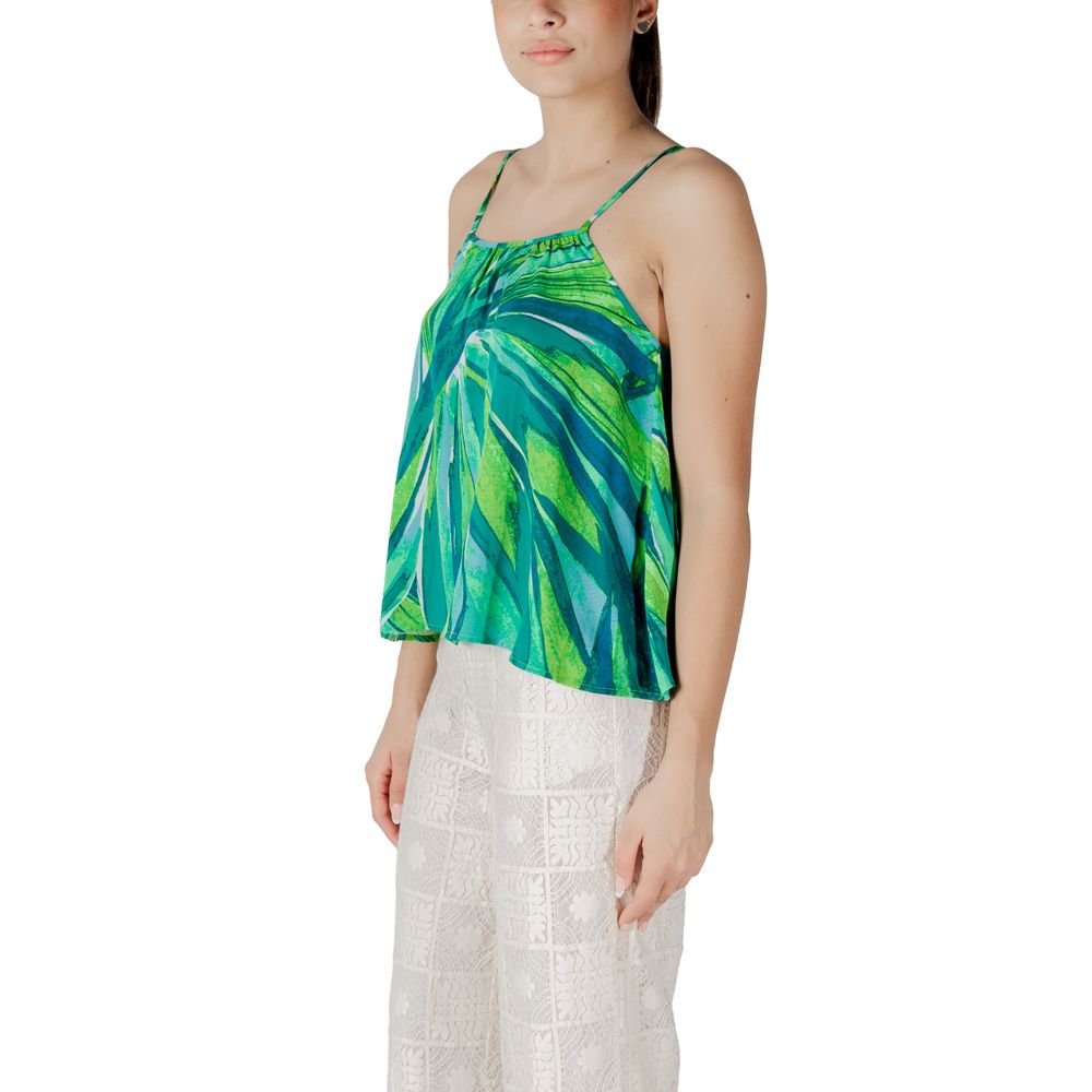 Only Green Viscose Tank Top | Regal Royce