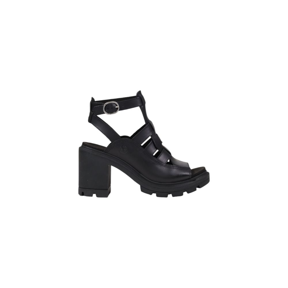 Timberland Black Leather Platform Sandals | Regal Royce