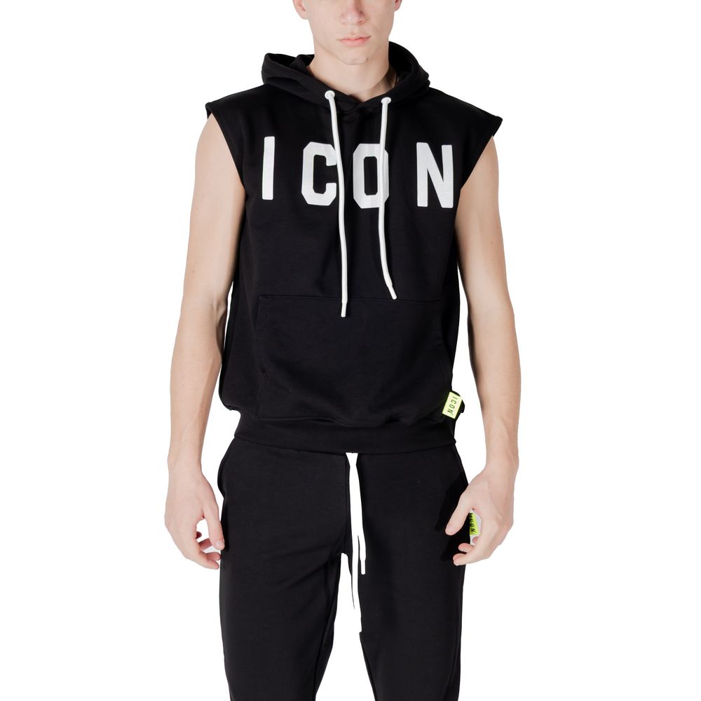 Icon Black Cotton Hoodie | Regal Royce