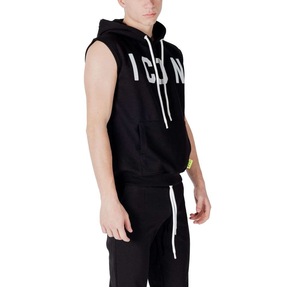 Icon Black Cotton Hoodie | Regal Royce