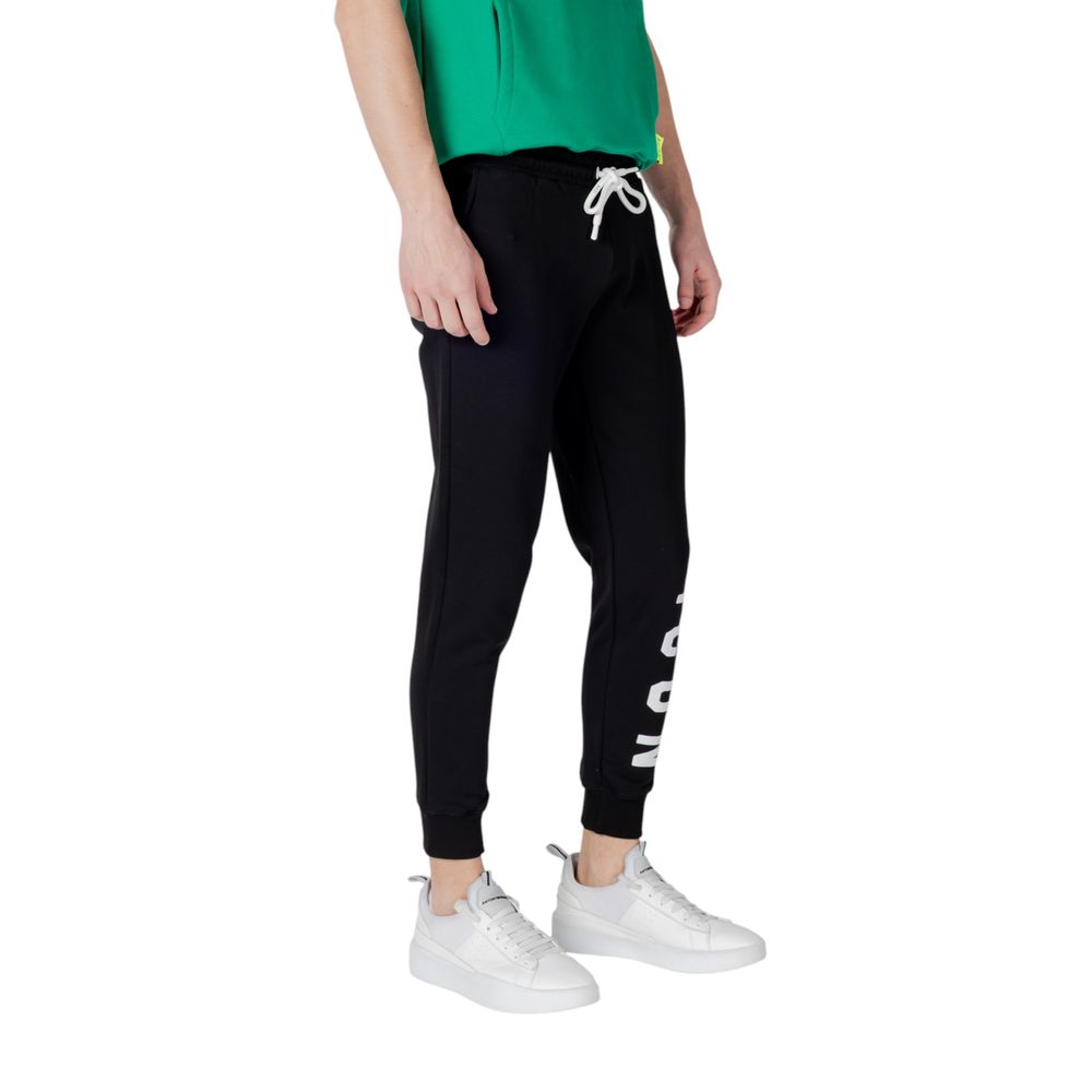 Icon Black Cotton Joggers (Workout Pants) | Regal Royce