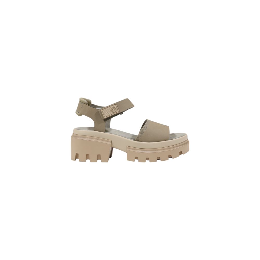 Timberland Beige Leather Platform Sandals | Regal Royce