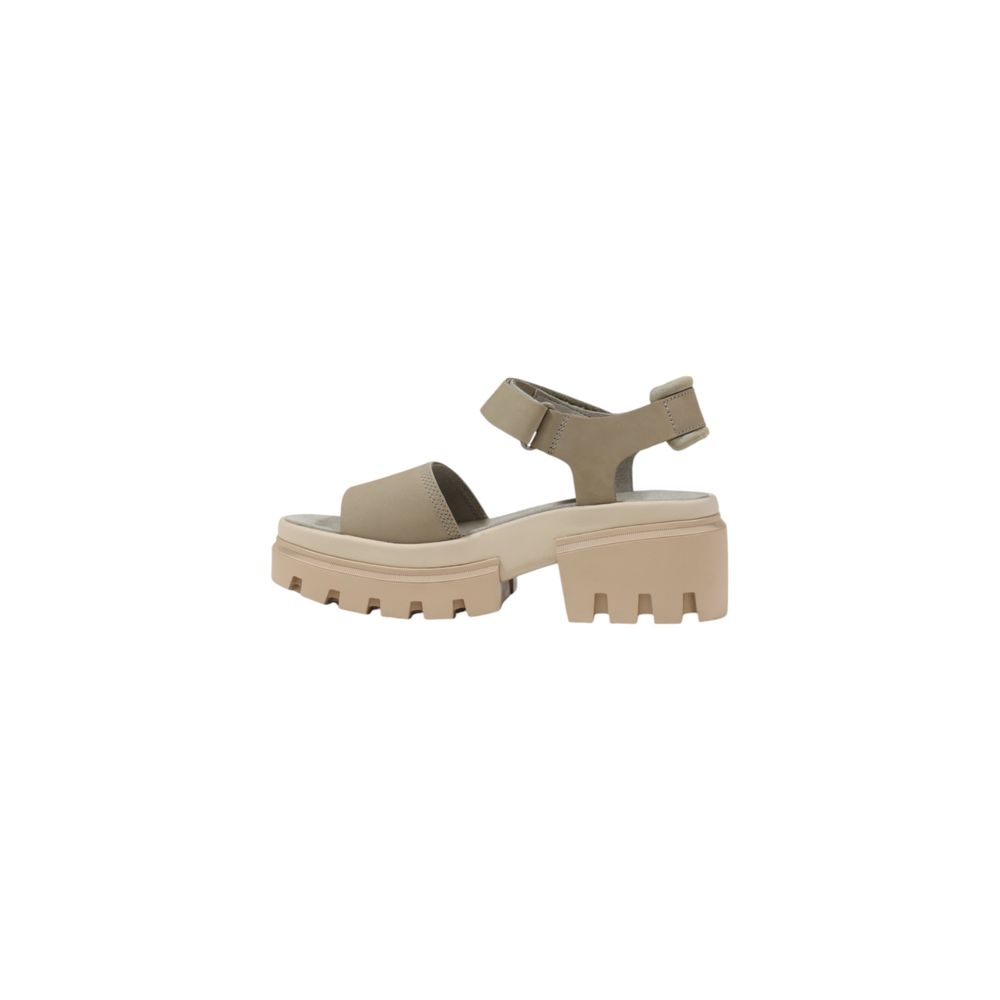 Timberland Beige Leather Platform Sandals | Regal Royce