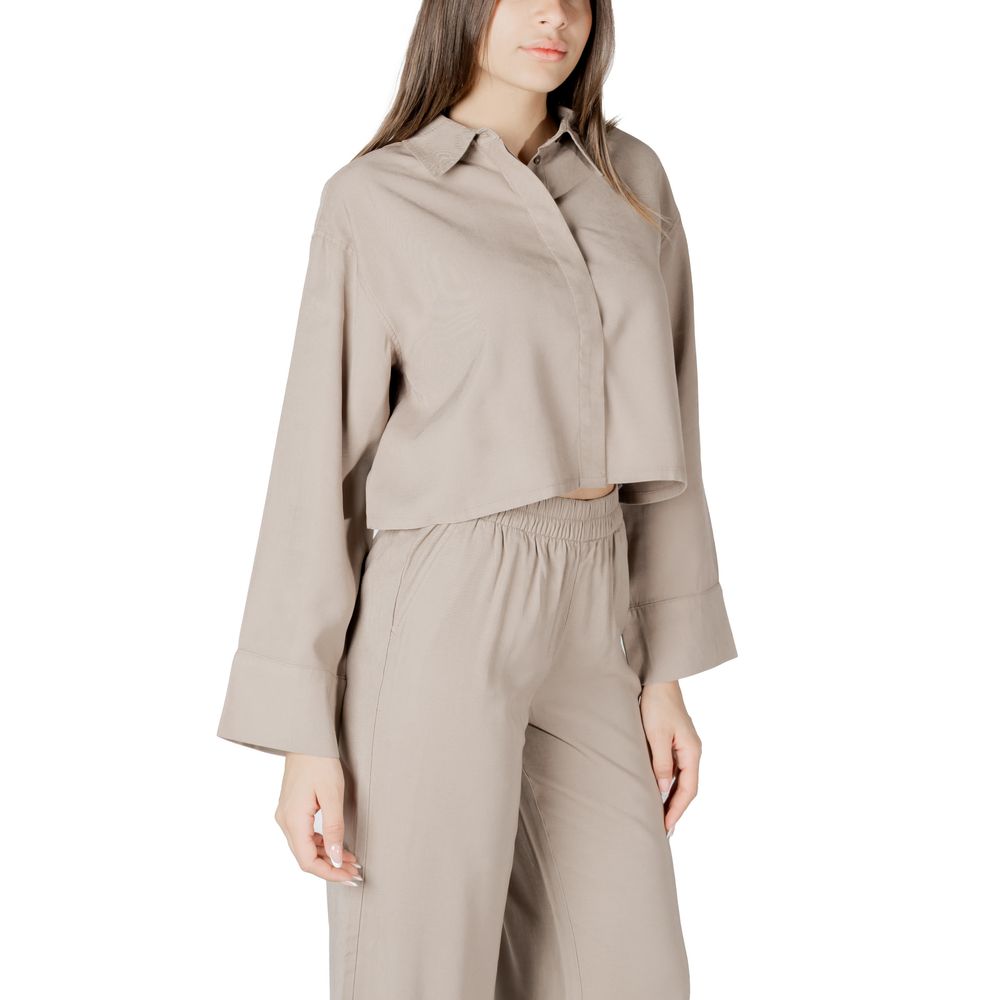 Only Beige Viscose Blouse | Regal Royce