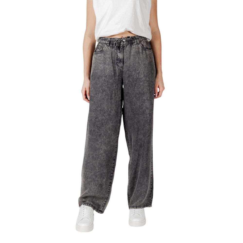 Only Black Lyocell Casual Pants | Regal Royce