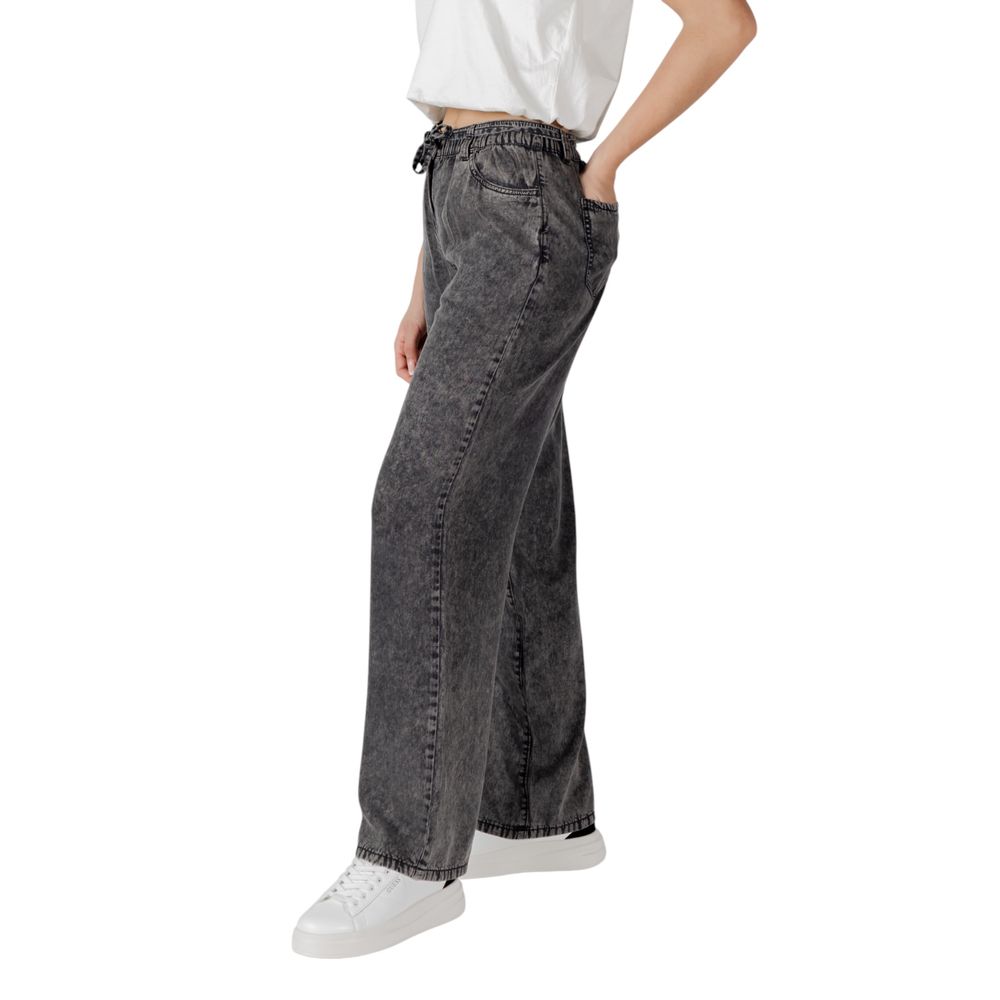 Only Black Lyocell Casual Pants | Regal Royce