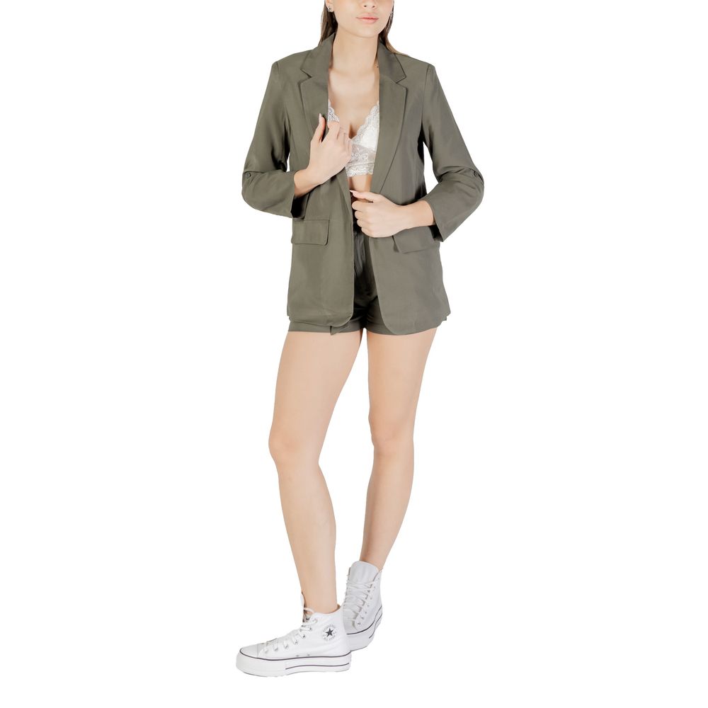 Only Green Viscose Blazer | Regal Royce