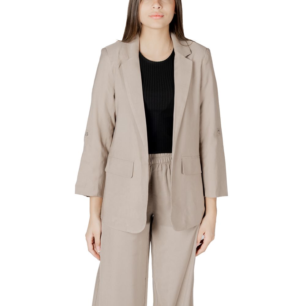 Only Beige Viscose Blazer | Regal Royce