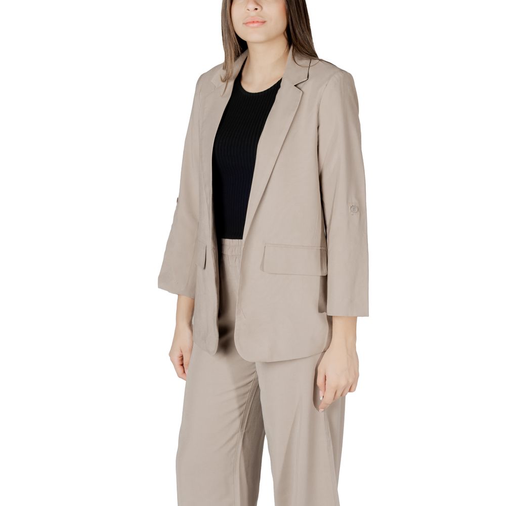 Only Beige Viscose Blazer | Regal Royce