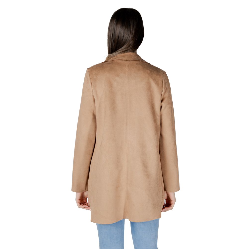 Street One Beige Polyester Trench Coat | Regal Royce