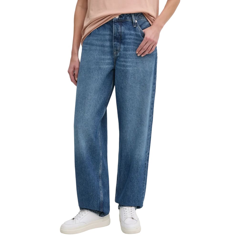 Calvin Klein Jeans Blue Cotton Mom Jeans | Regal Royce