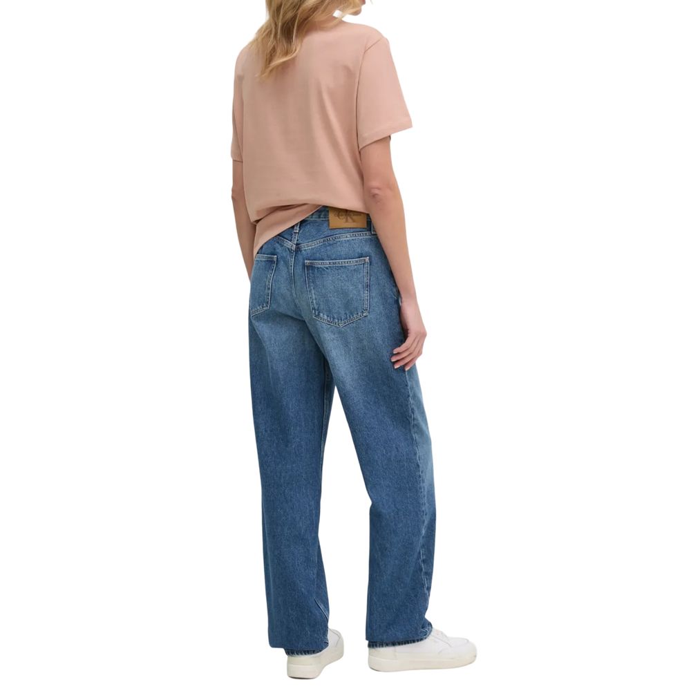 Calvin Klein Jeans Blue Cotton Mom Jeans | Regal Royce