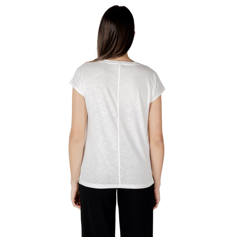Street One White Cotton T-Shirt | Regal Royce