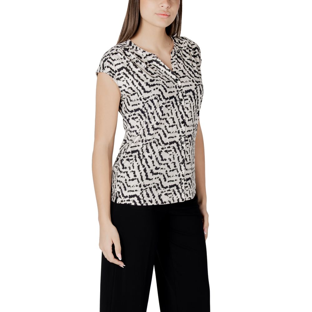 Street One Cream Cotton T-Shirt | Regal Royce