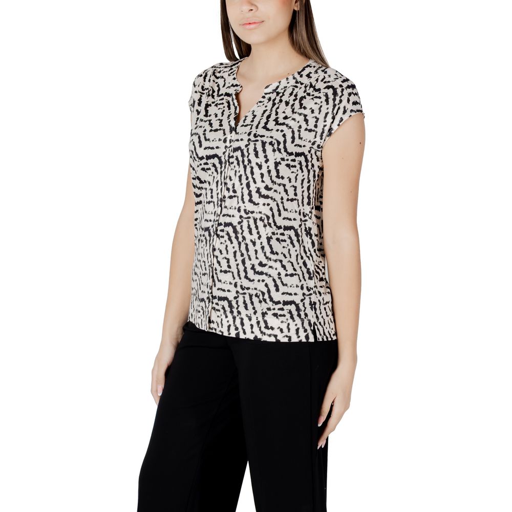 Street One Cream Cotton T-Shirt | Regal Royce