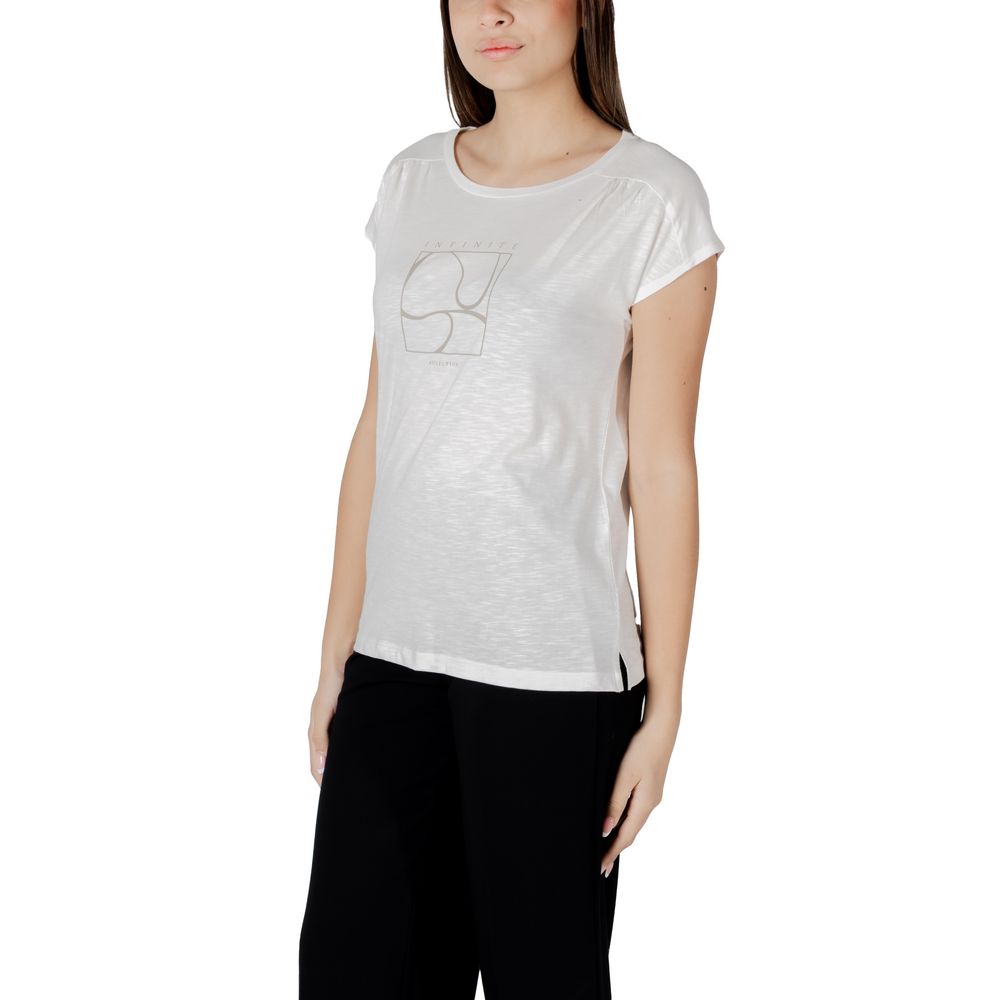 Street One White Cotton T-Shirt | Regal Royce