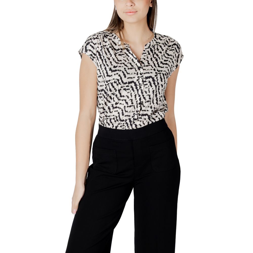 Street One Cream Cotton T-Shirt | Regal Royce