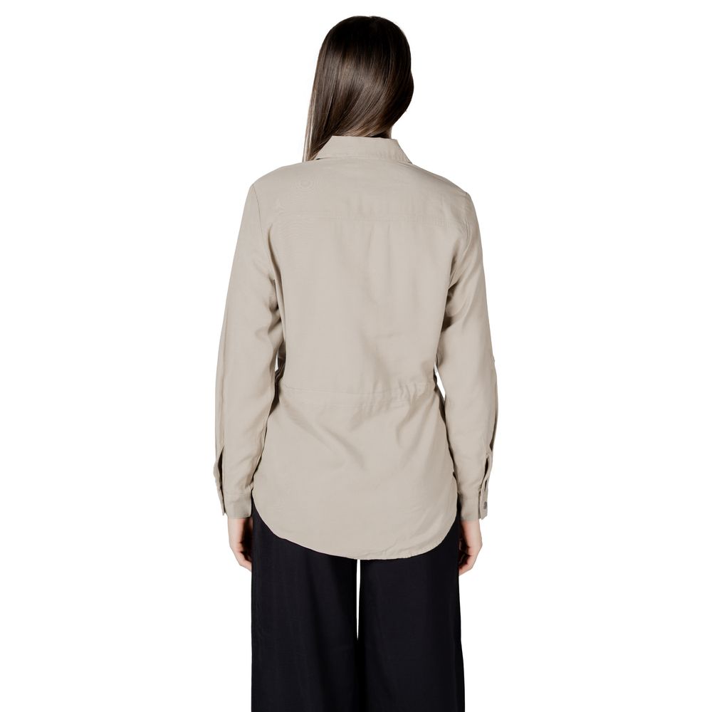 Only Beige Viscose Blouse | Regal Royce