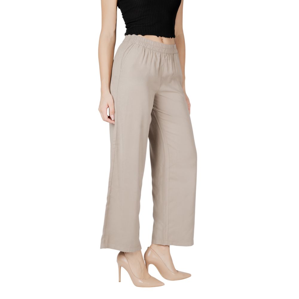 Only Beige Viscose Casual Pants | Regal Royce