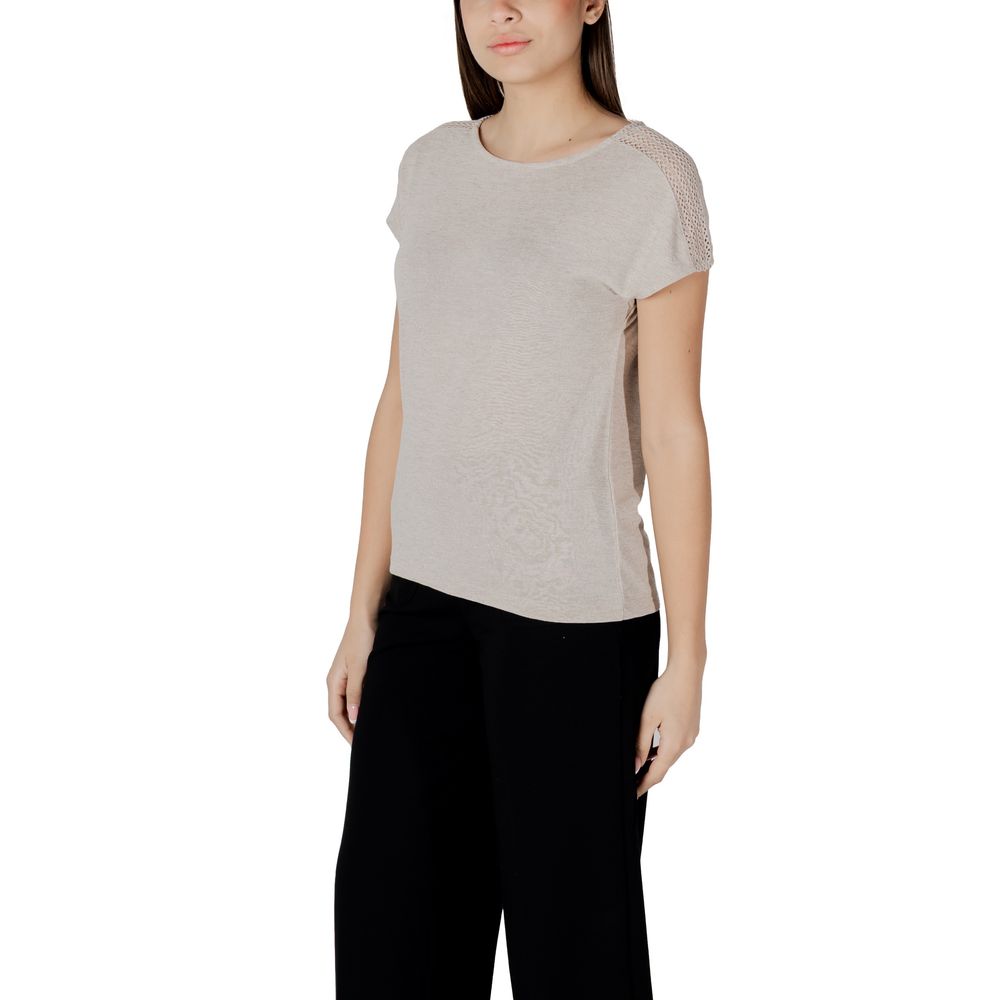 Street One Beige Polyester T-Shirt | Regal Royce