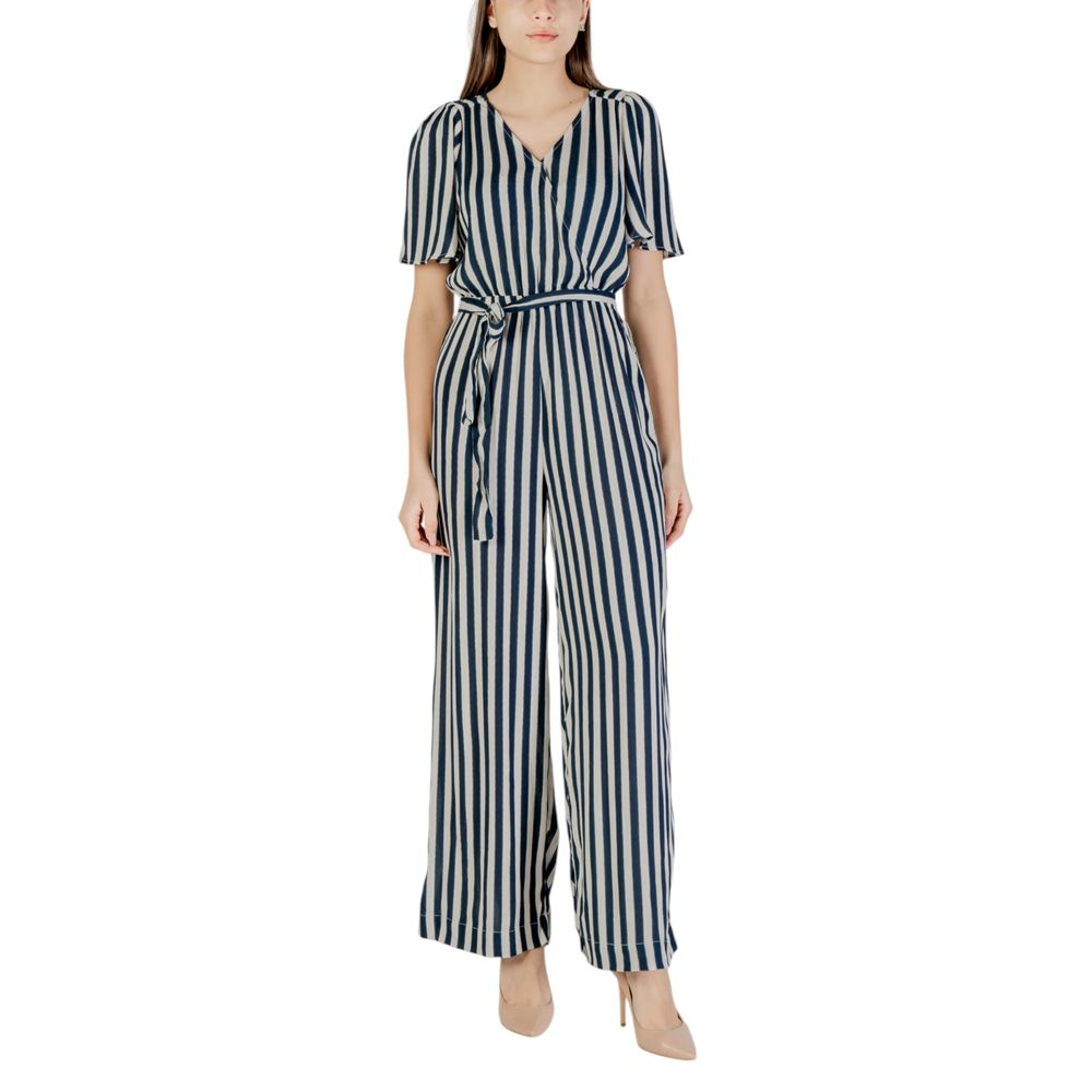 ICHI Blue Viscose Jumpsuit | Regal Royce