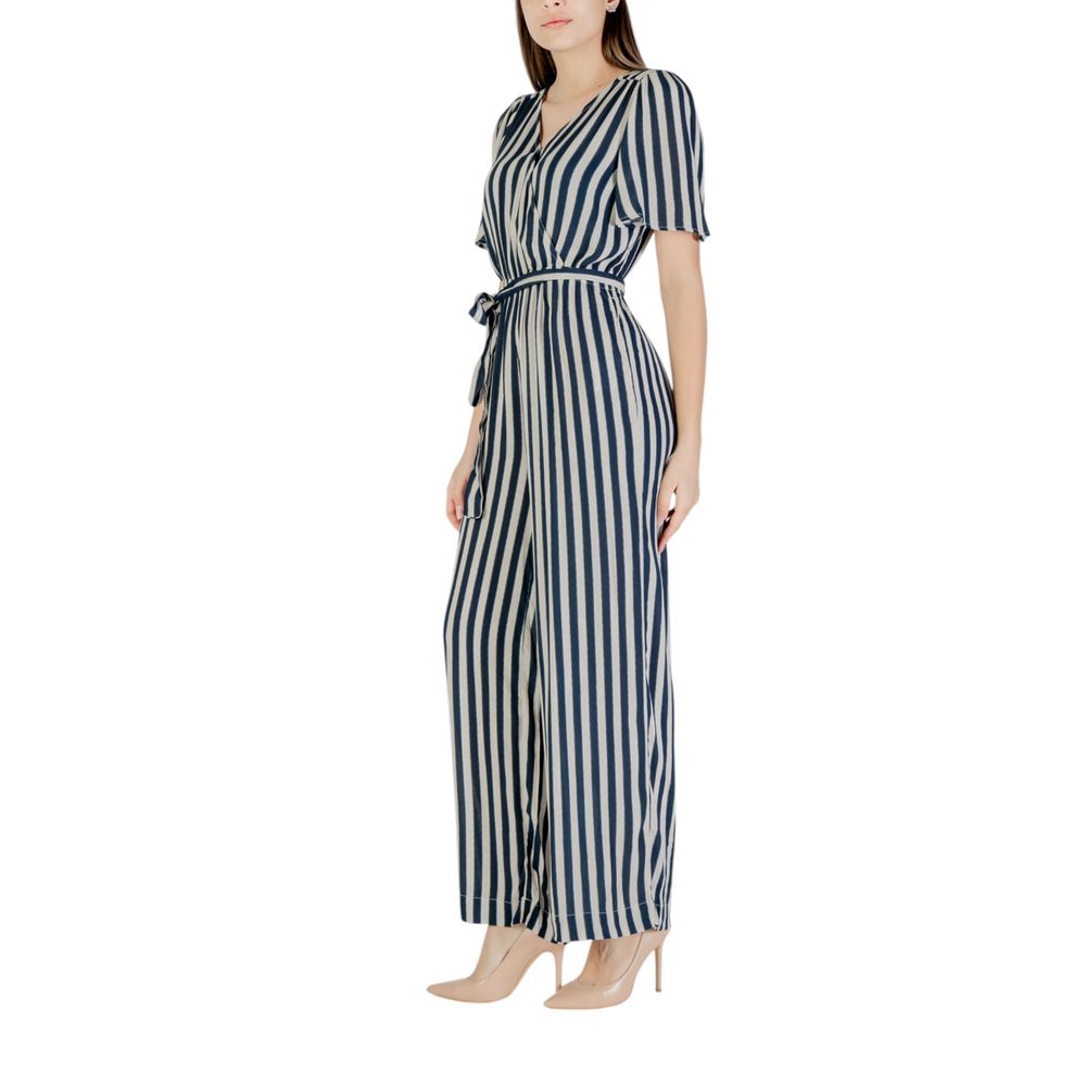 ICHI Blue Viscose Jumpsuit | Regal Royce