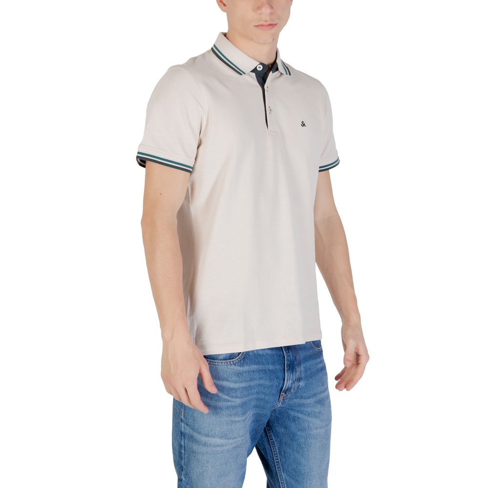 Jack Jones Beige Cotton Polo Shirt | Regal Royce