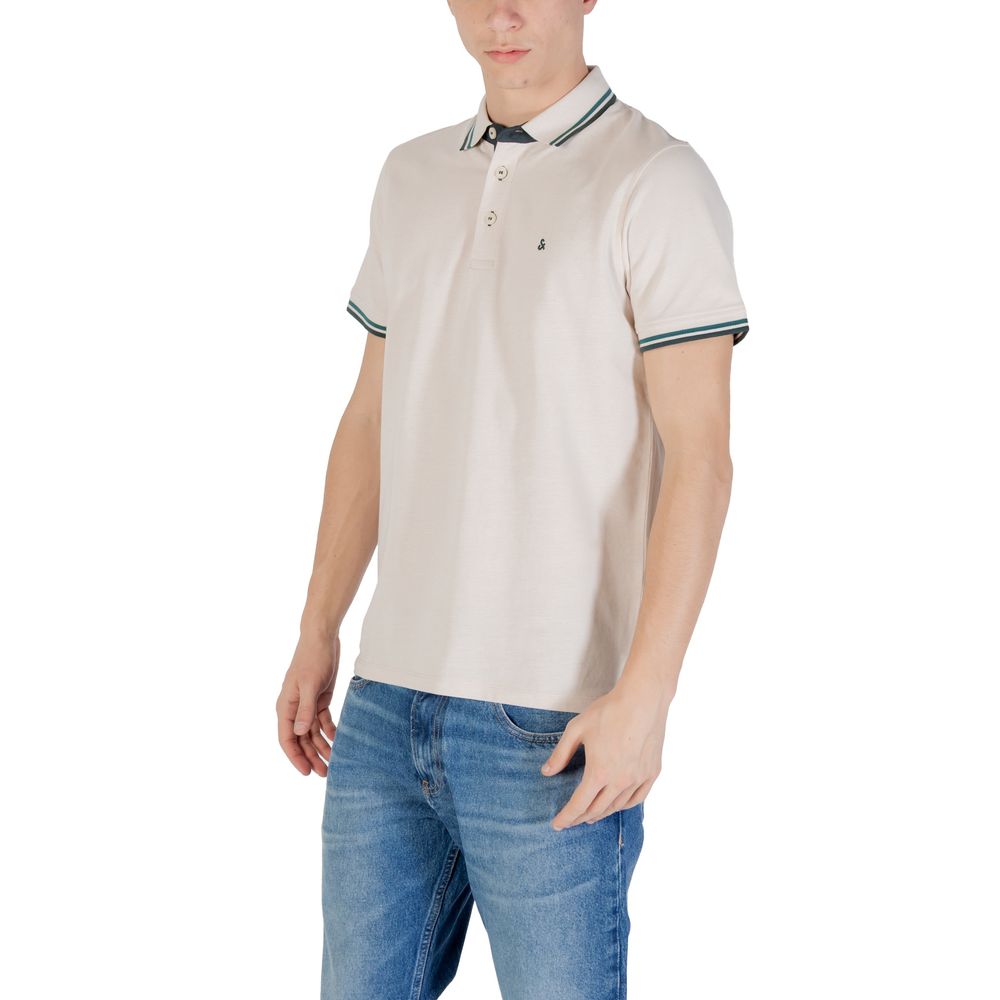 Jack Jones Beige Cotton Polo Shirt | Regal Royce