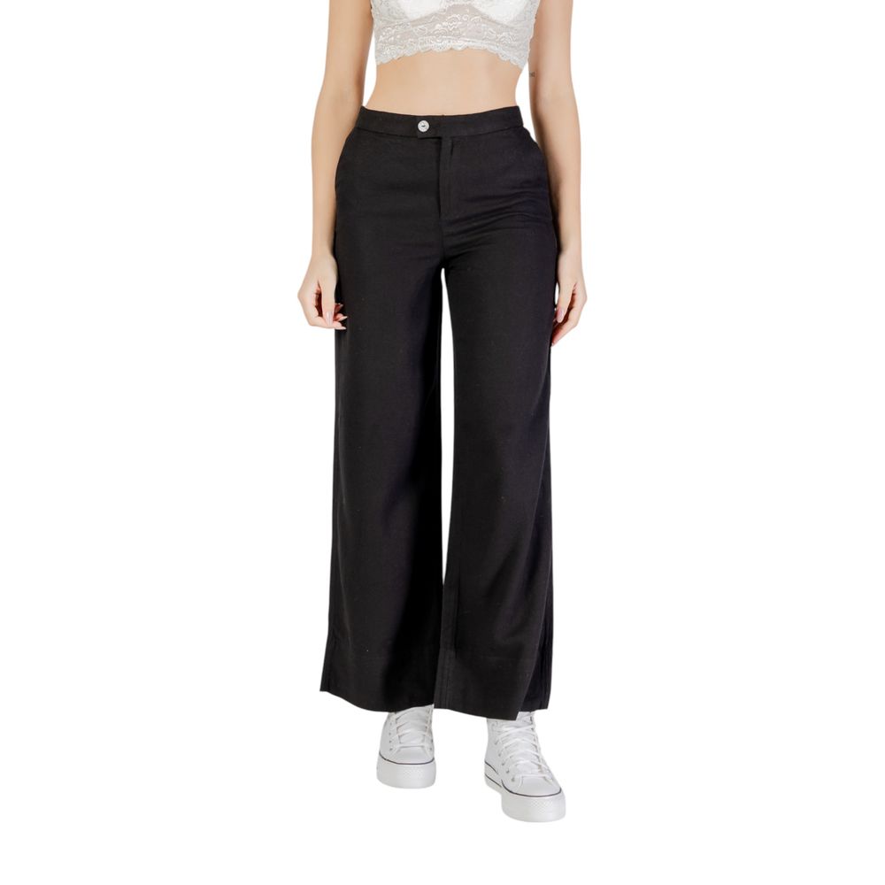 Only Black Viscose Pants | Regal Royce