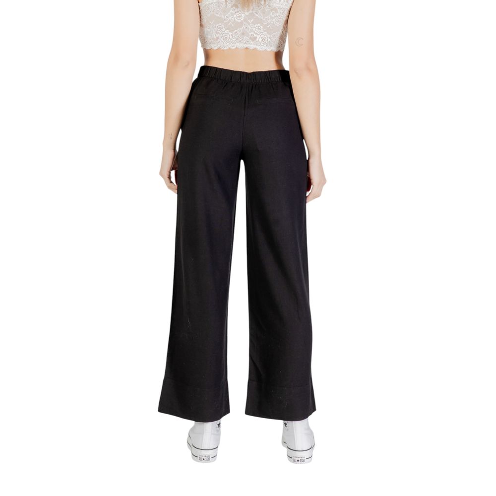 Only Black Viscose Pants | Regal Royce