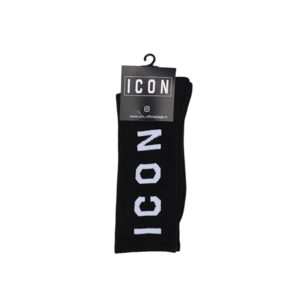 Icon Black Cotton Socks | Regal Royce