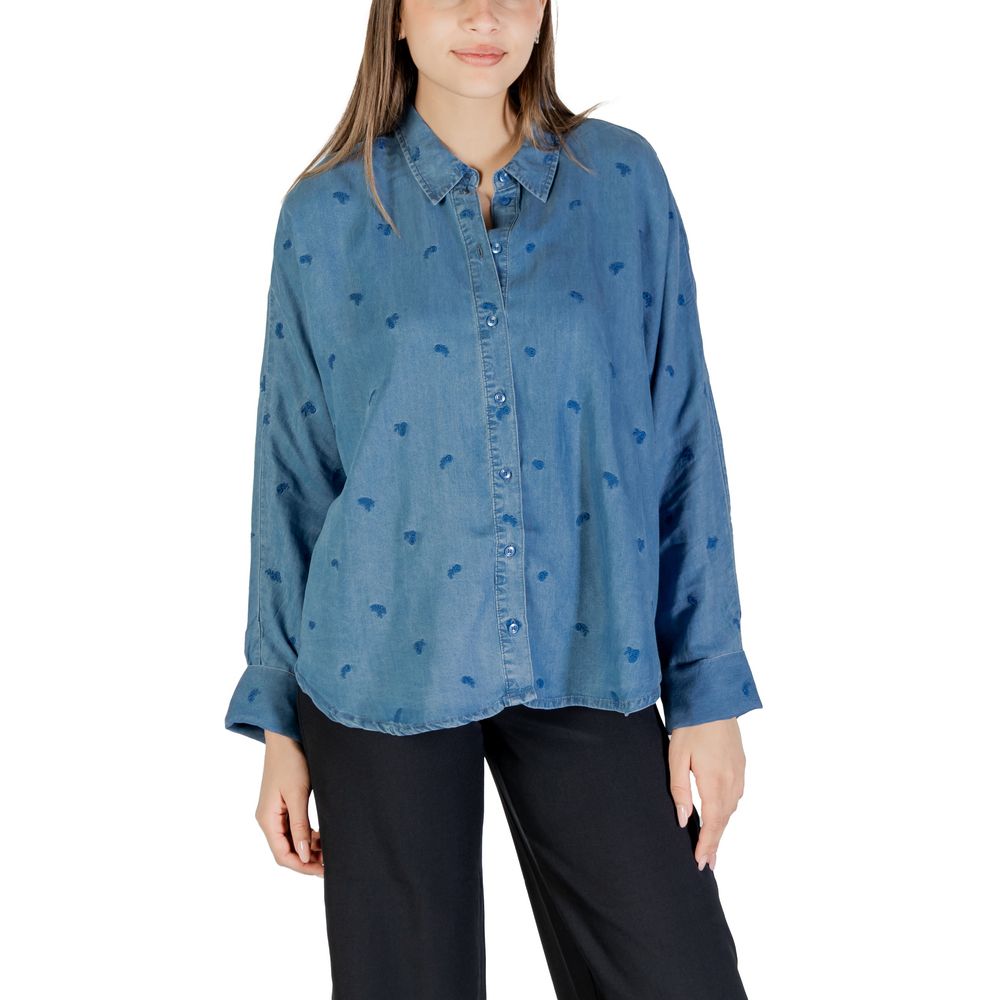 Only Blue Tencel Blouse | Regal Royce