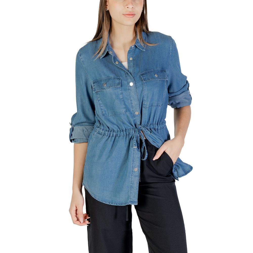 Only Blue Tencel Blouse | Regal Royce