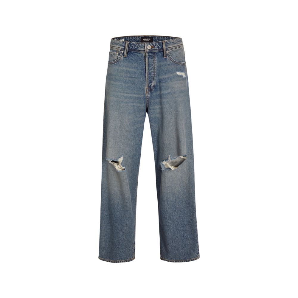 Jack Jones Blue Cotton Relaxed Fit Jeans | Regal Royce