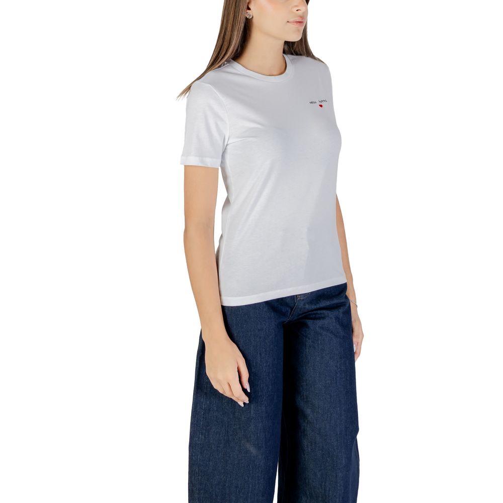 Only White Cotton T-Shirt | Regal Royce