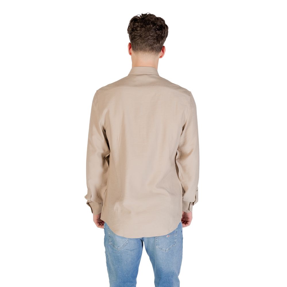 Antony Morato Beige Viscose Dress Shirt | Regal Royce