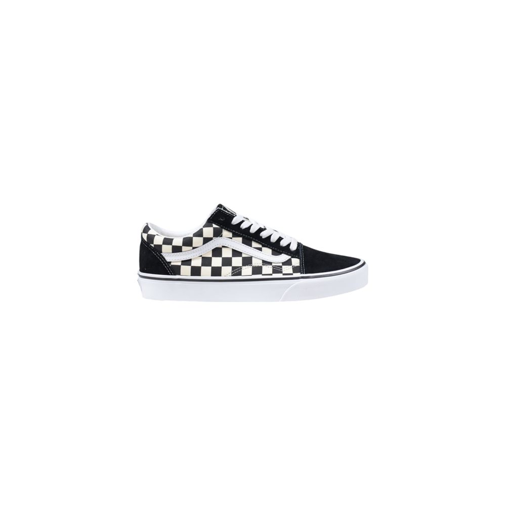 Vans Black And White Fabric Low Top Sneakers | Regal Royce