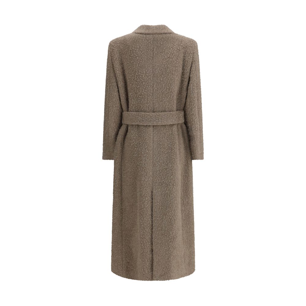 Golden Goose Beige Fleece Wool Coat | Regal Royce