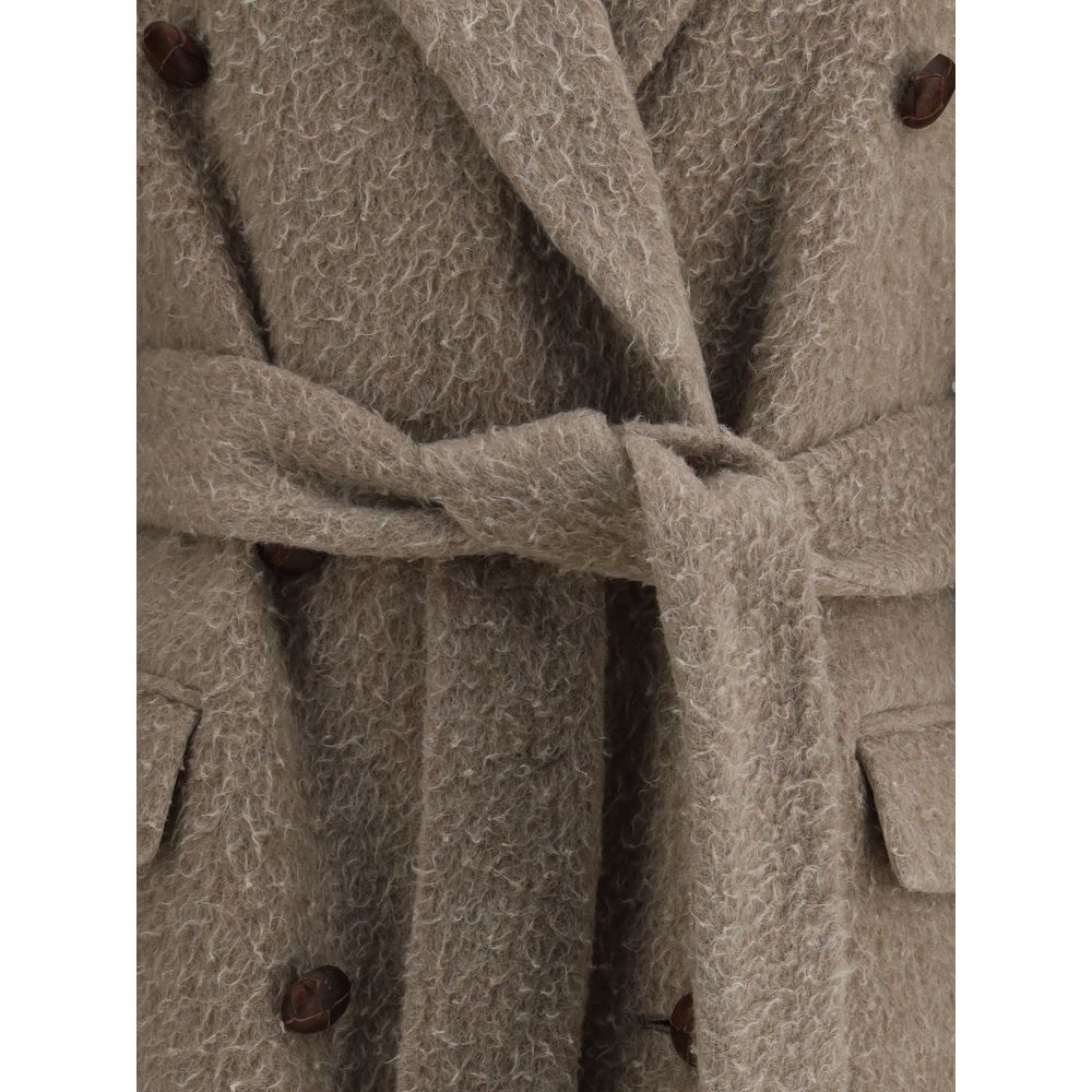 Golden Goose Beige Fleece Wool Coat | Regal Royce